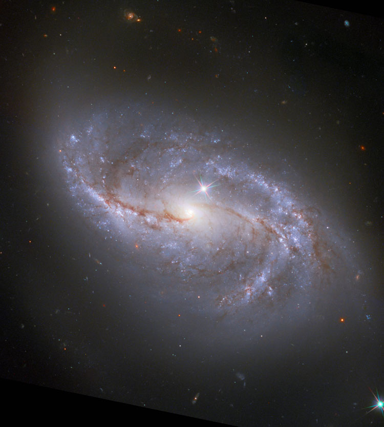 HST image of spiral galaxy NGC 2608, also known as Arp 12