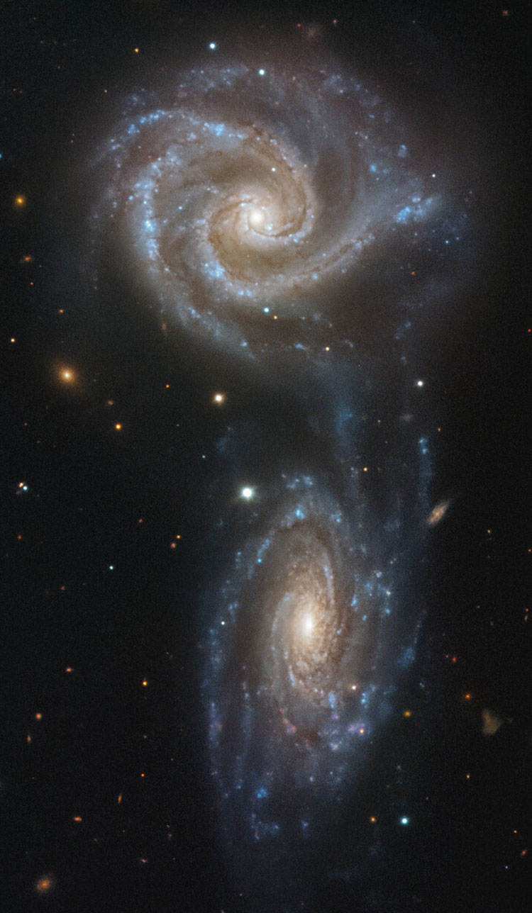 ESO image of spiral galaxies NGC 5426 and NGC 5427, which comprise Arp 271