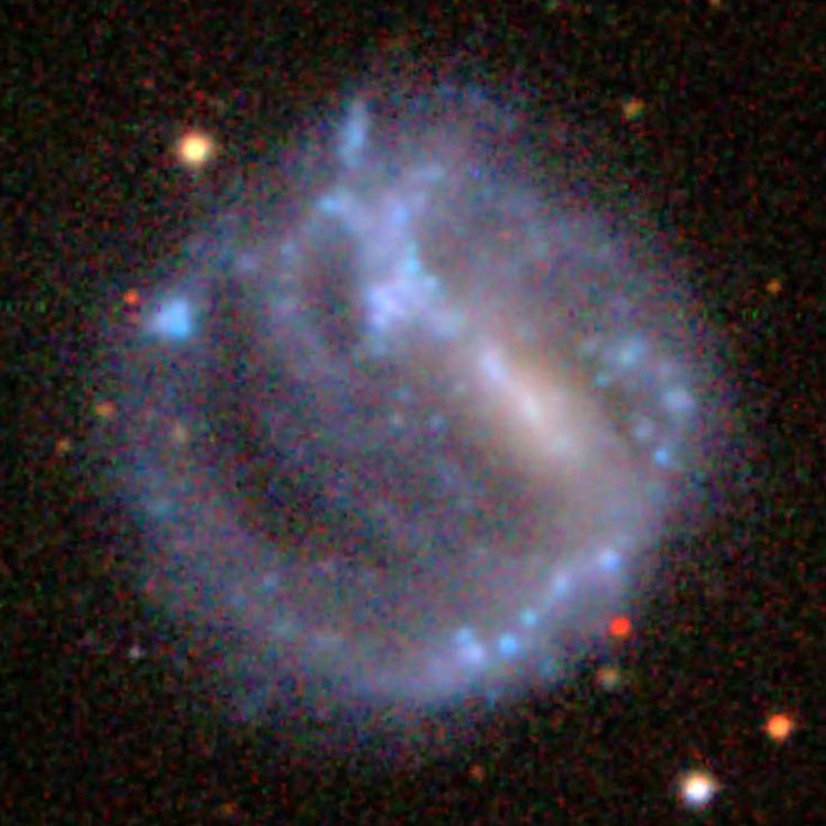 SDSS image of spiral galaxy NGC 3664, also known as Arp 5