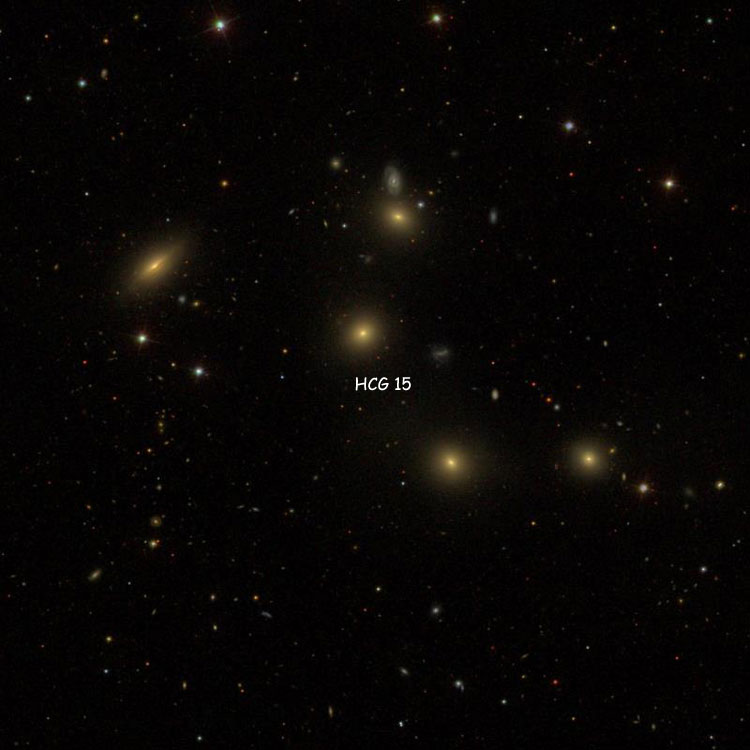SDSS image of region near Hickson Compact Group 15