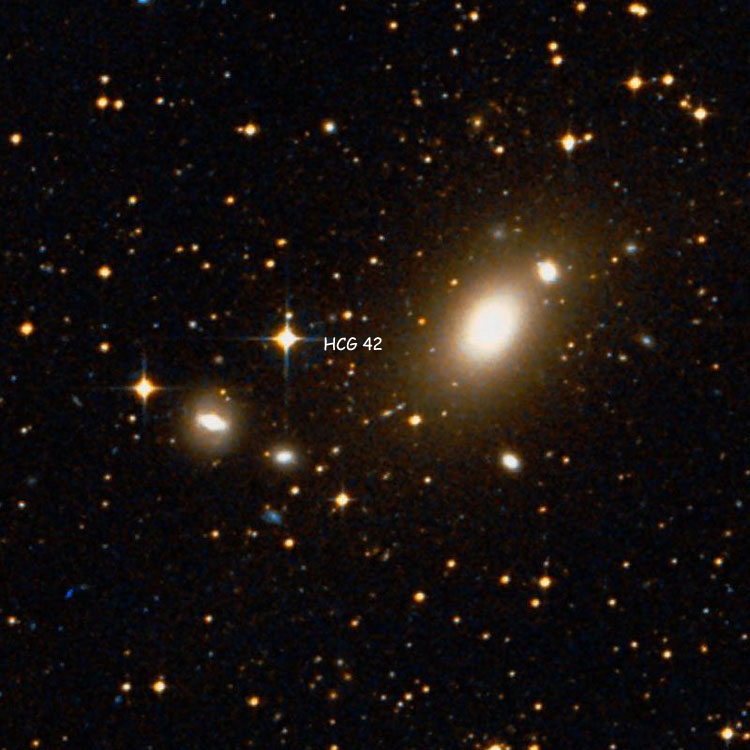 DSS image of region near Hickson Compact Group 42