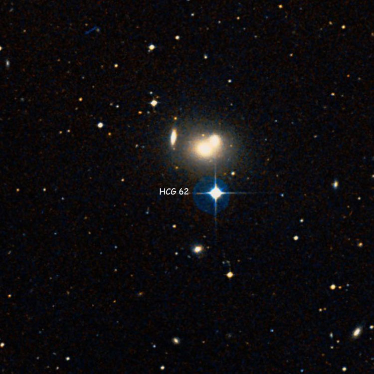 DSS image of region near Hickson Compact Group 62