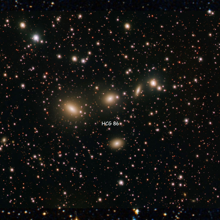 ESO/DSS image of region near Hickson Compact Group 86