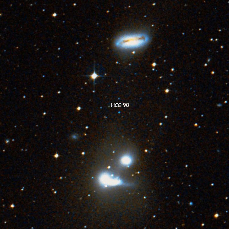 DSS image of region near Hickson Compact Group 90