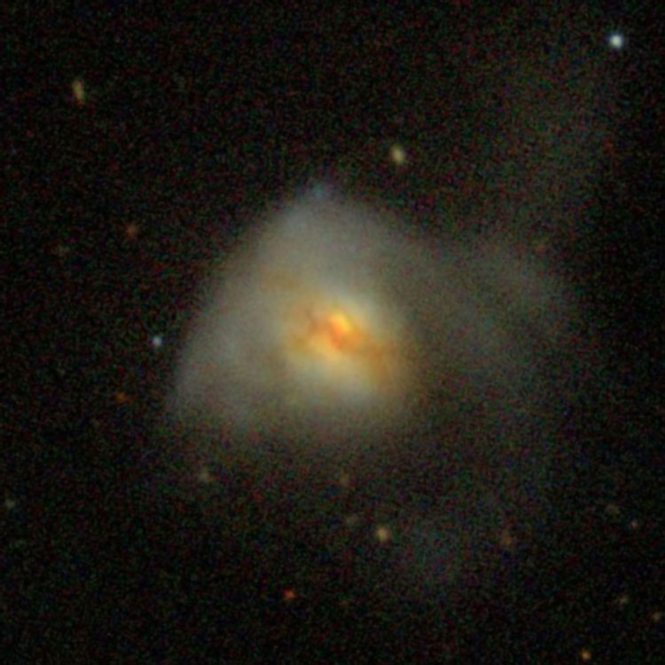 SDSS image of spiral galaxy IC 1127, also known as Arp 220