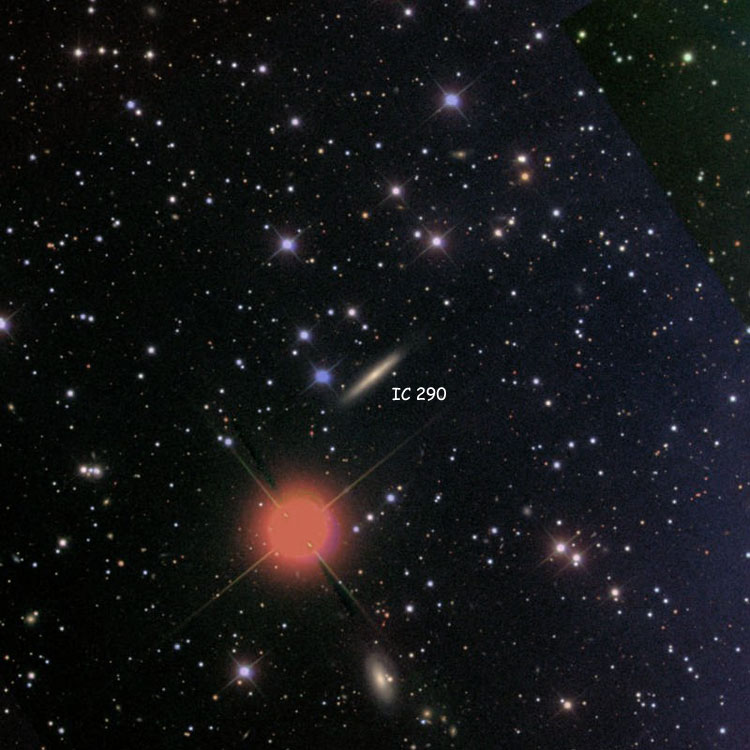 SDSS image of region near lenticular galaxy IC 290