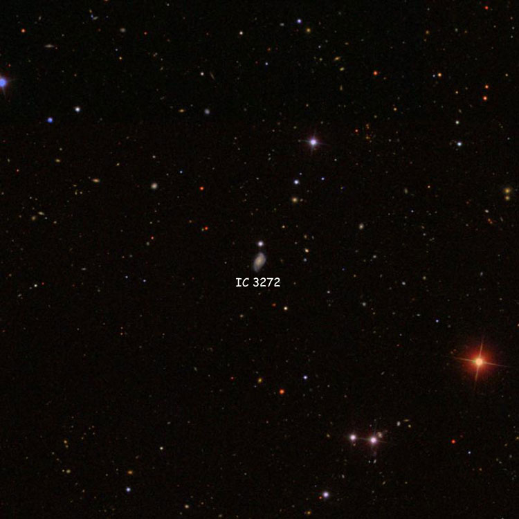 SDSS image of region near spiral galaxy IC 3272