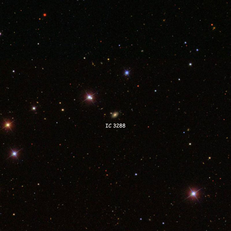 SDSS image of region near elliptical galaxy IC 3288