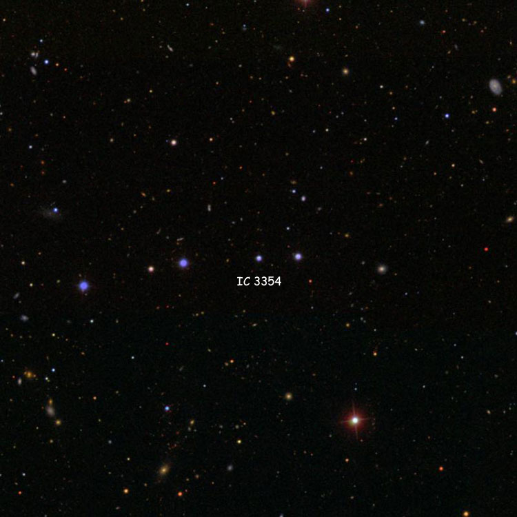 SDSS image of region near the star listed as IC 3354