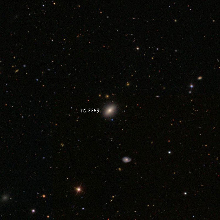 SDSS image of region near elliptical galaxy IC 3369