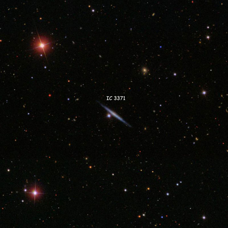 SDSS image of region near spiral galaxy IC 3371
