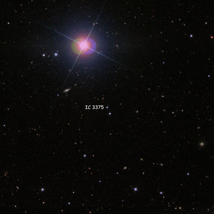 SDSS image of region centered on the star listed as IC 3375