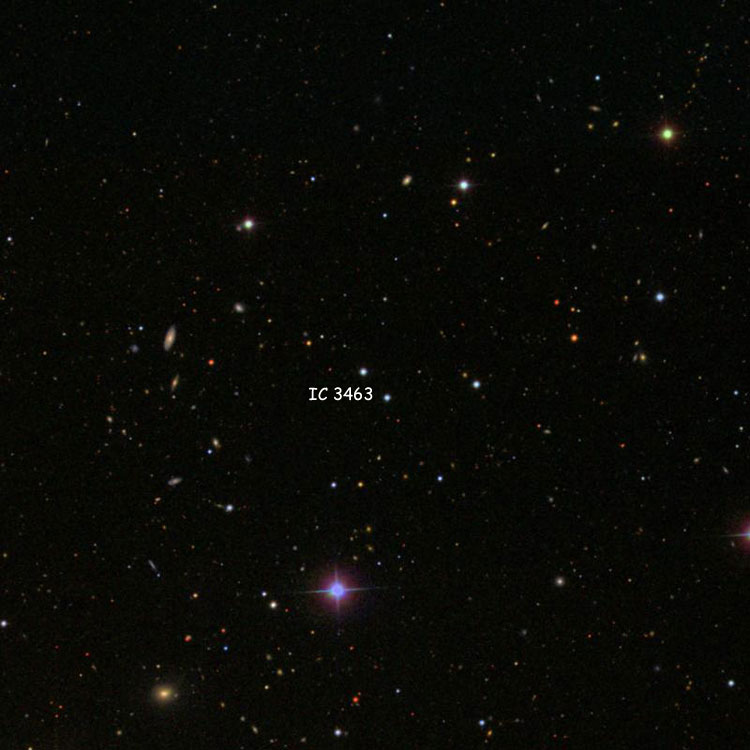 SDSS image of region near the pair of stars listed as IC 3463