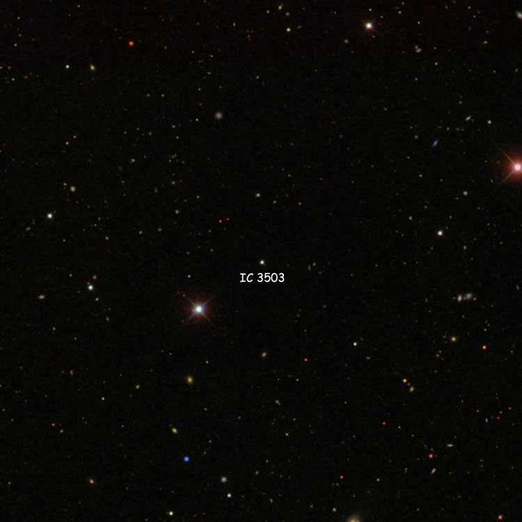 SDSS image of region near the star listed as IC 3503