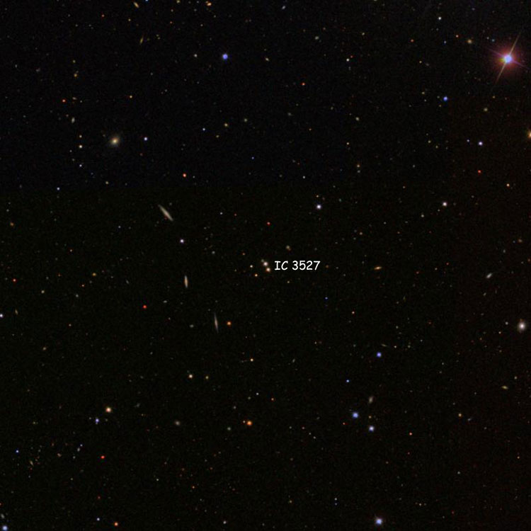 SDSS image of region near the pair of stars listed as IC 3527