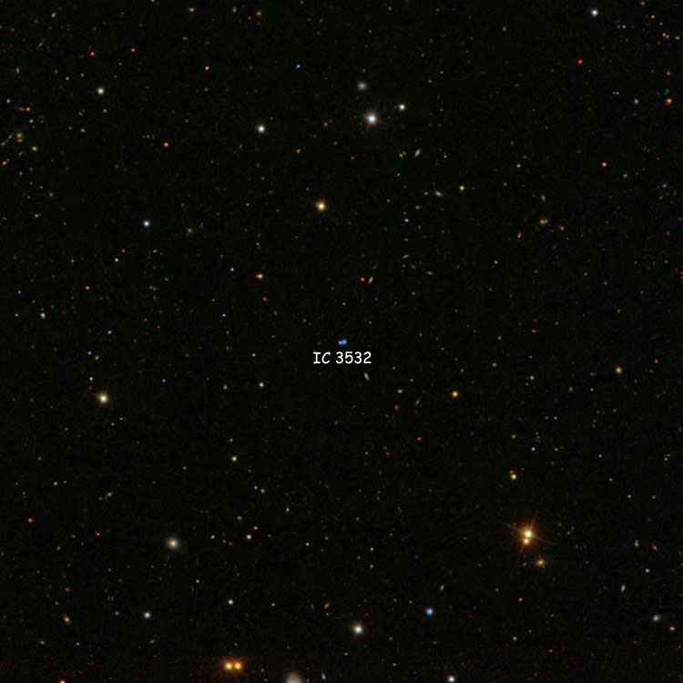 SDSS image of region near the pair of stars listed as IC 3532