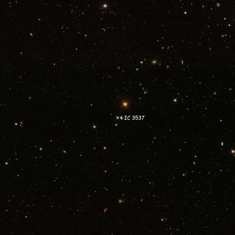 SDSS image of region near the star listed as IC 3537