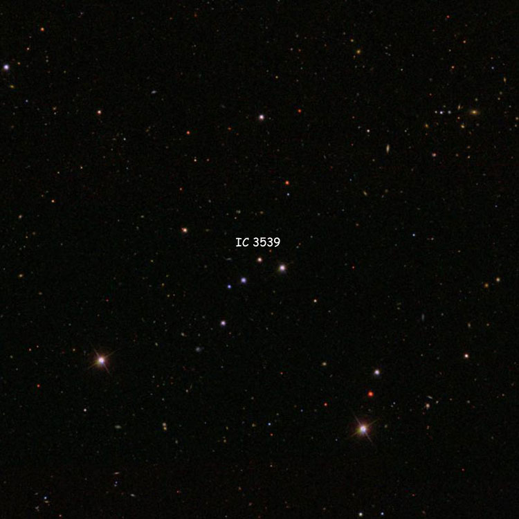 SDSS image of region near the star listed as IC 3539