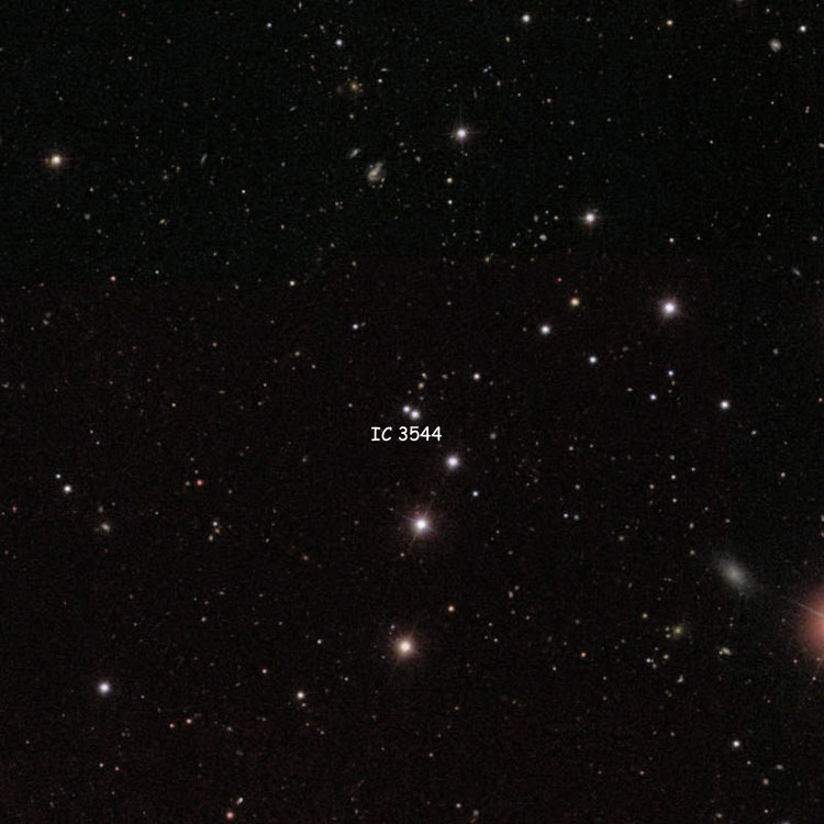 SDSS image of region near the pair of stars listed as IC 3544