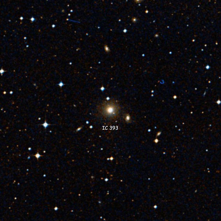 DSS image of region near lenticular galaxy IC 393