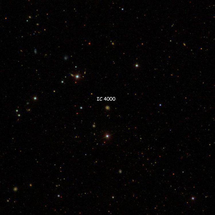 SDSS image of region near lenticular galaxy IC 4000