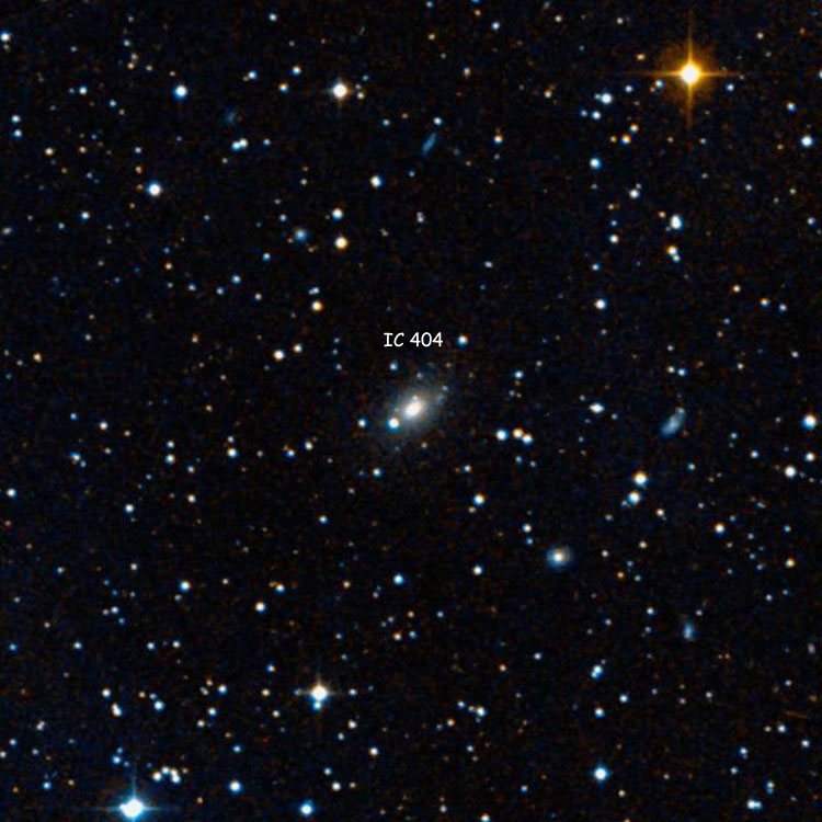 DSS image of region near lenticular galaxy IC 404