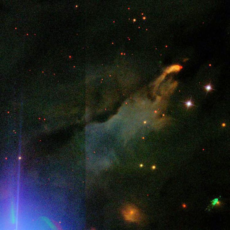SDSS image of region near reflection nebulae IC 429 and 430