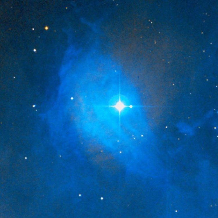 DSS image of region near reflection nebula IC 432