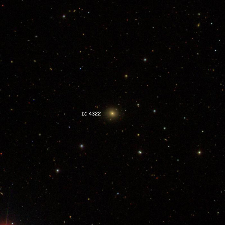 SDSS image of region near lenticular galaxy IC 4322