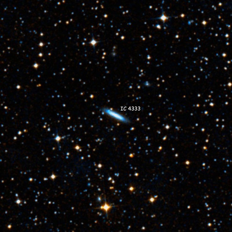 DSS image of region near spiral galaxy IC 4333