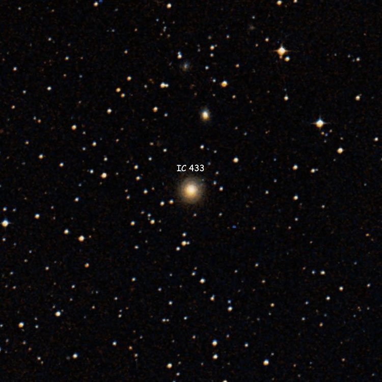 DSS image of region near lenticular galaxy IC 433