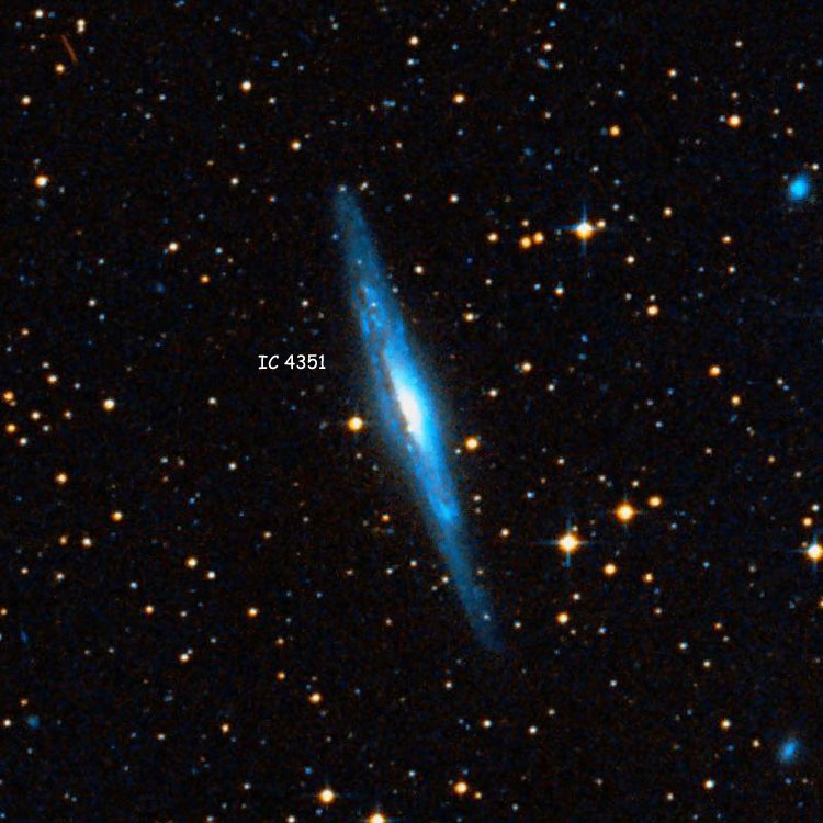DSS image of region near spiral galaxy IC 4351