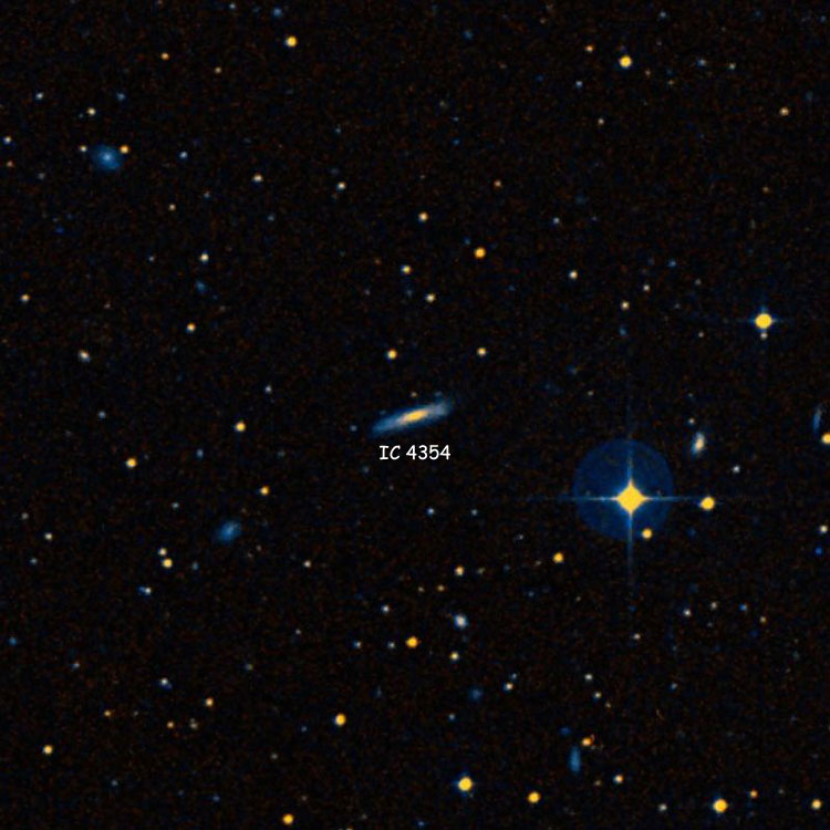 DSS image of region near spiral galaxy IC 4354