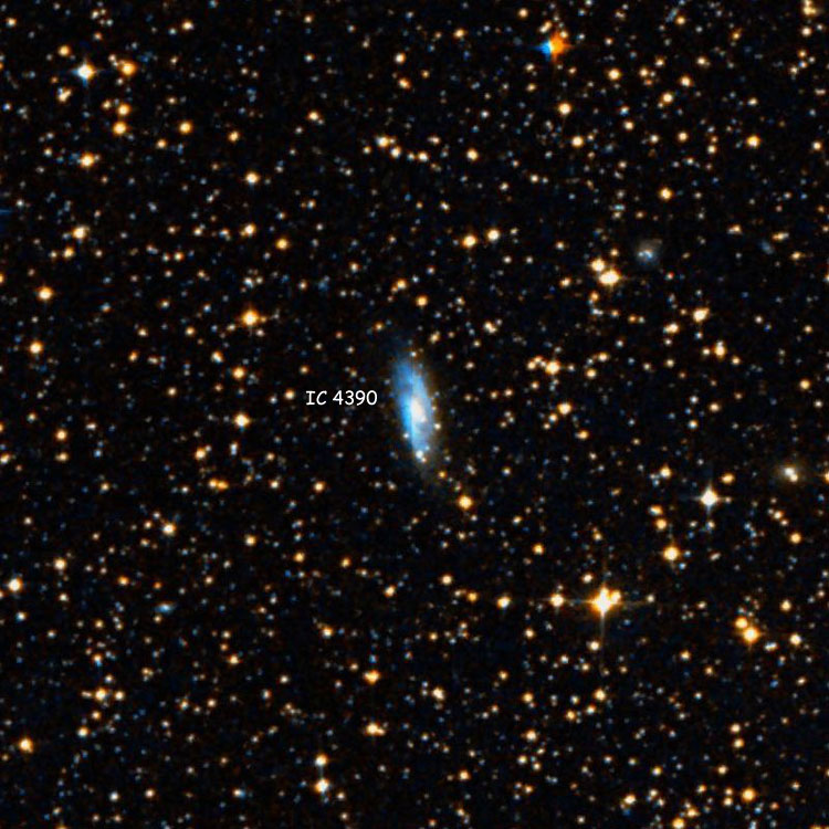 DSS image of region near spiral galaxy IC 4390
