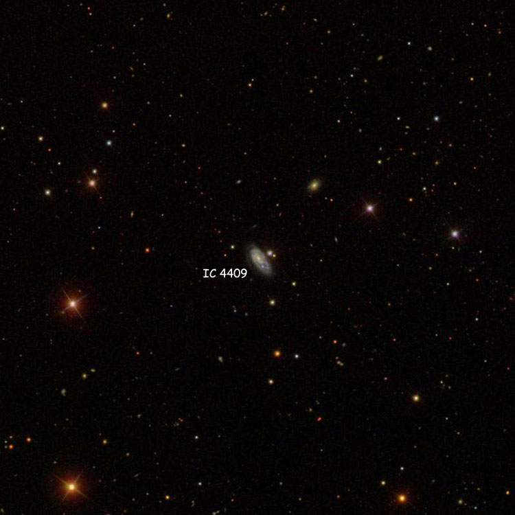 SDSS image of region near spiral galaxy IC 4409