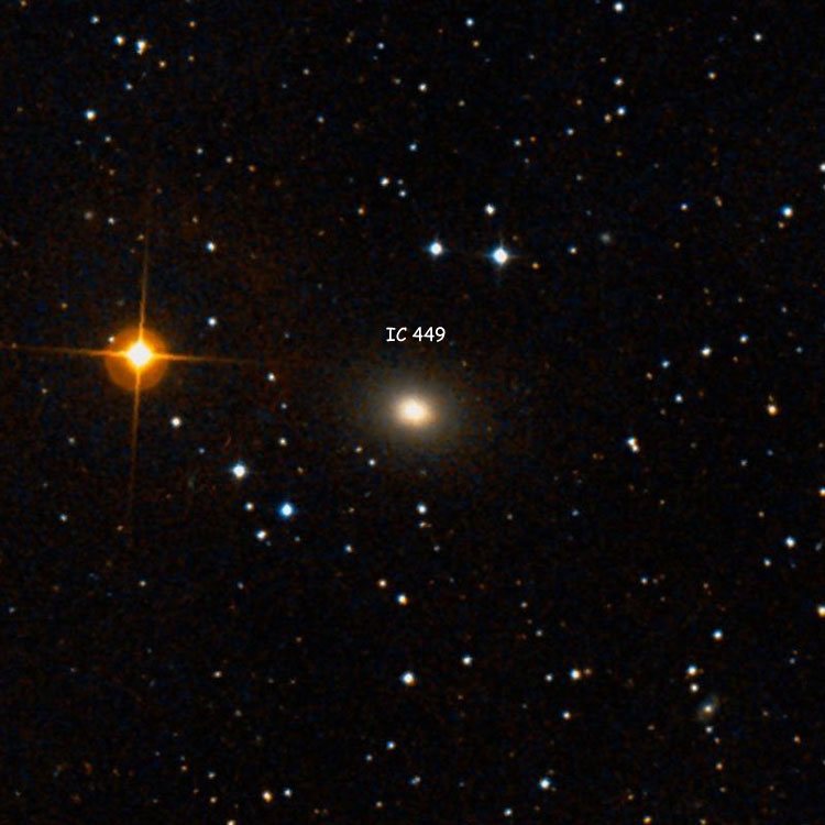 DSS image of region near lenticular galaxy IC 449
