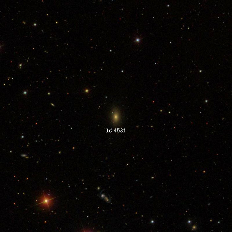SDSS image of region near lenticular galaxy IC 4531