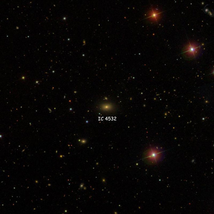 SDSS image of region near lenticular galaxy IC 4532
