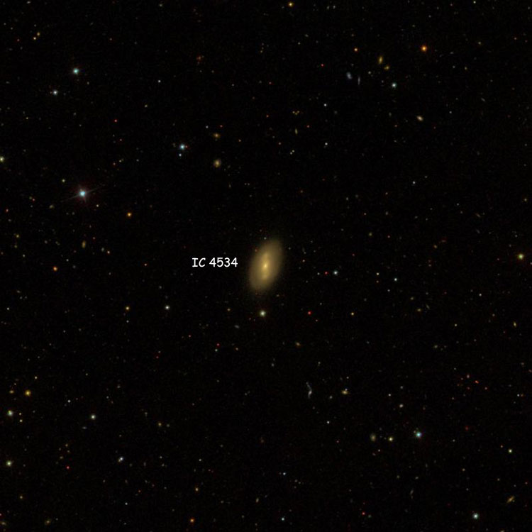 SDSS image of region near lenticular galaxy IC 4534
