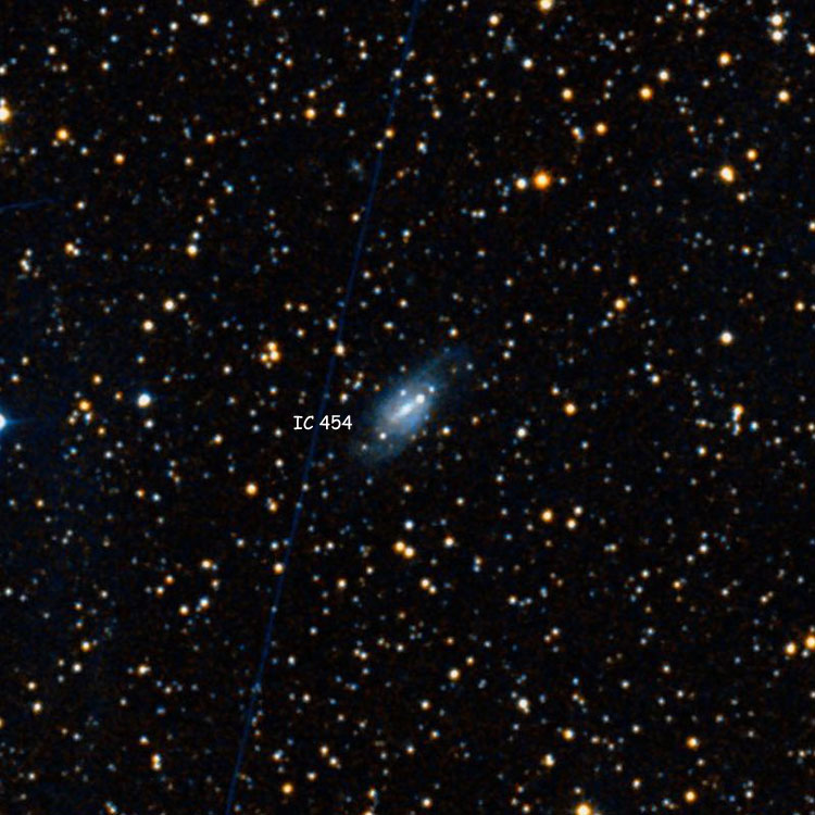 DSS image of region near spiral galaxy IC 454