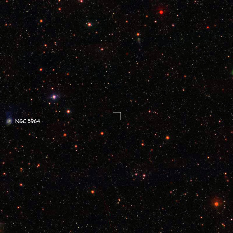 SDSS image of region near the IC2 position for IC 4551, also showing NGC 5964