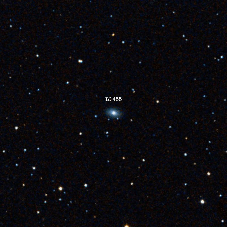 DSS image of region near lenticular galaxy IC 455