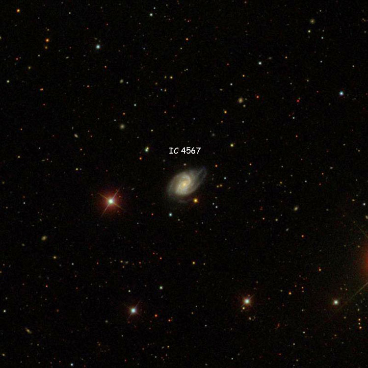 SDSS image of spiral galaxy IC 4567