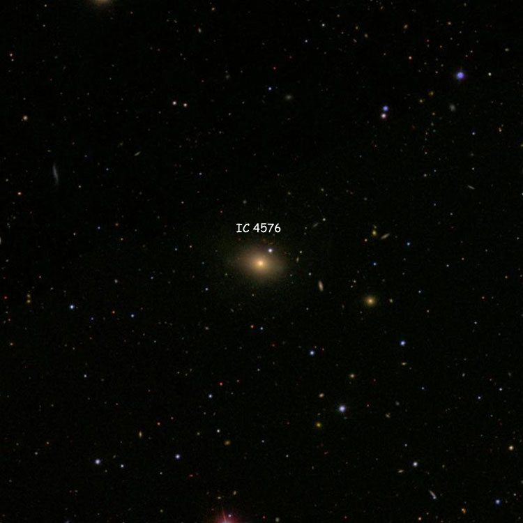 SDSS image of region near lenticular galaxy IC 4576