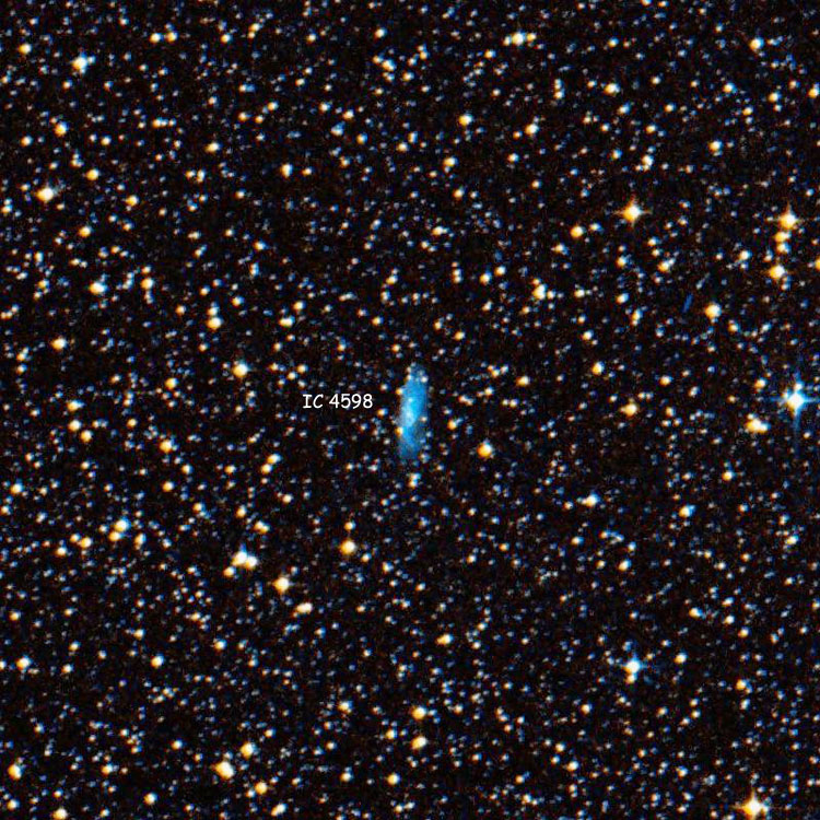 DSS image of region near spiral galaxy IC 4598