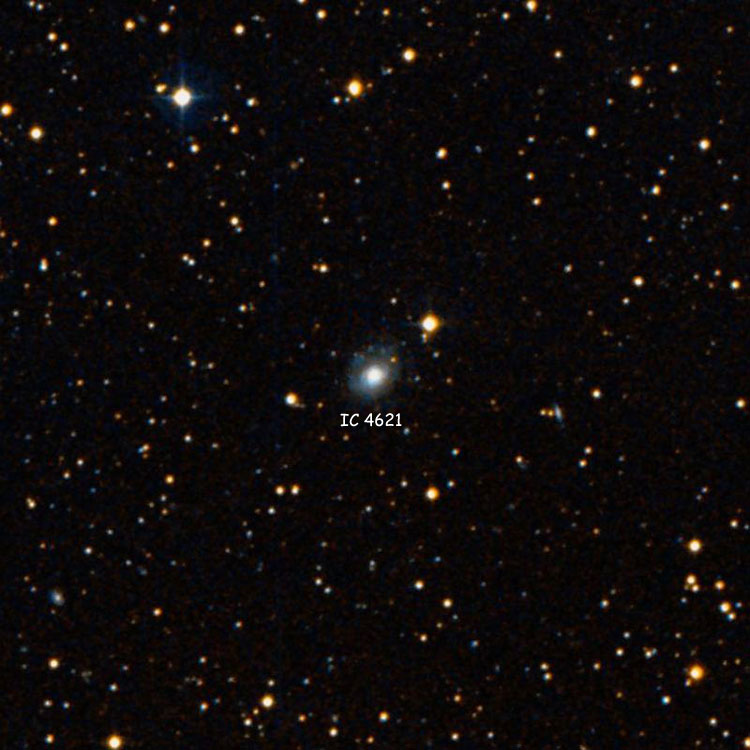 DSS image of region near spiral galaxy IC 4621