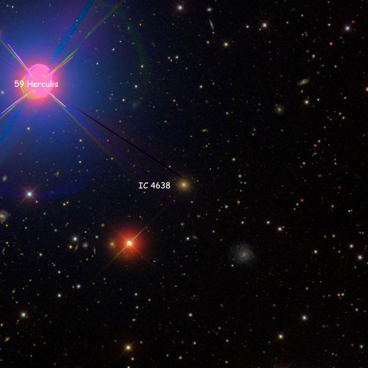SDSS image of region near elliptical galaxy IC 4638