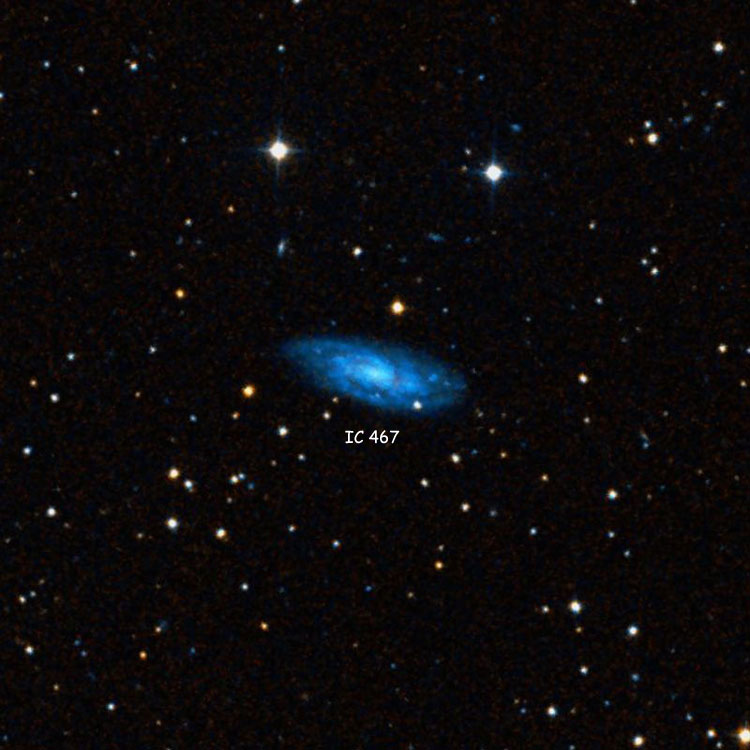 DSS image of region near spiral galaxy IC 467