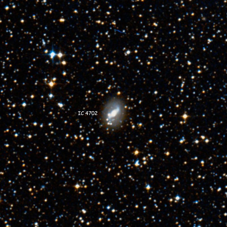 DSS image of region near spiral galaxy IC 4702