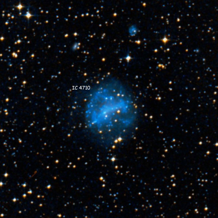 DSS image of region near spiral galaxy IC 4710